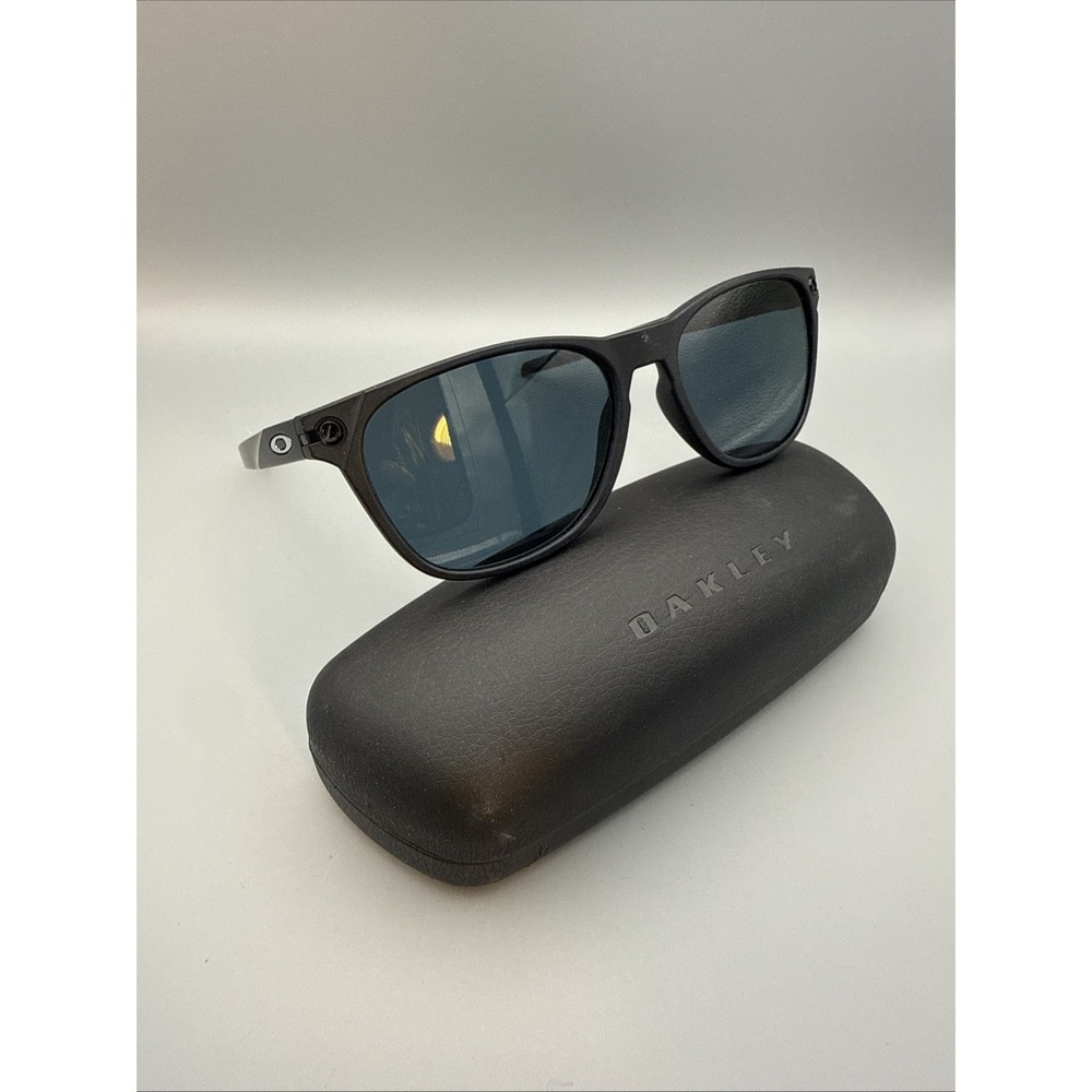 OAKLEY OJECTOR RX SATIN BLACK 56-16-140 POLARIZED AUTHENTIC SUNGLASSES & CASE